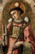 Carlo Crivelli Crivelli 1476 painting of Saint Stephen oil on canvas